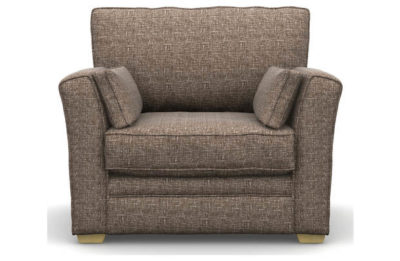 Heart of House Malton Fabric Cuddle Chair - Dark Grey
